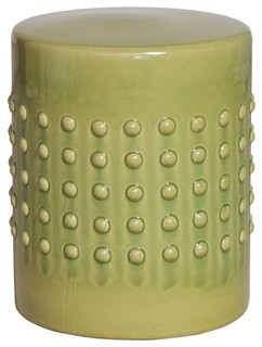 Ceramic Garden Stool/Table with Studs contemporary patio furniture and outdoor furniture