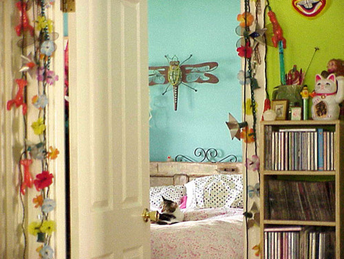 A Bedroom Peek (from Flickr user jek in the box) eclectic bedroom