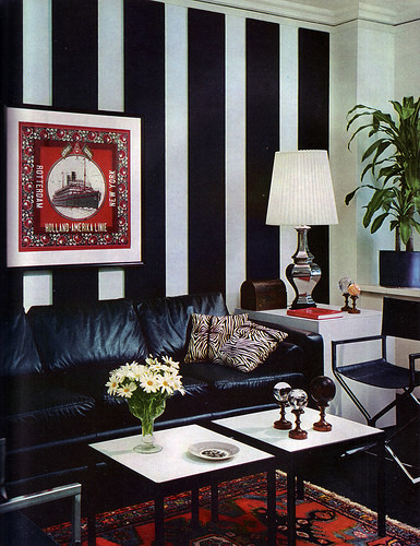 black and white living room. eclectic living room by
