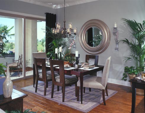 Del Webb Lincoln Hills contemporary dining room