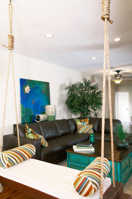 eclectic family room by Kerrie L. Kelly