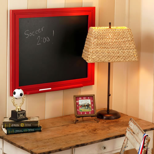 Red Beadboard at Rosenberryrooms eclectic kids