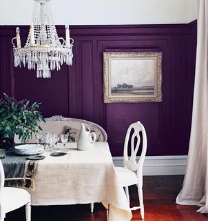 Purple dining room by dominomag traditional dining room