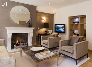 Interior re-design and interior re-designers-Blacksheep Design UK are residentia contemporary living room