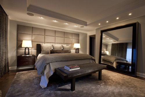 Lincoln Park West Master Bed A contemporary bedroom