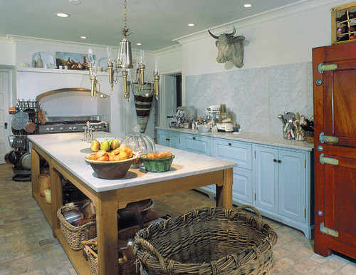 French Country traditional kitchen