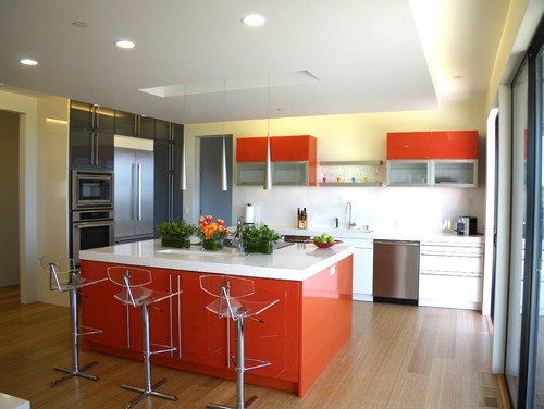 orange, kitchen