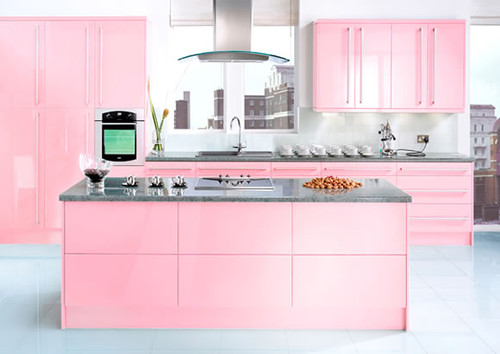 neopolitan-pink-kitchen contemporary kitchen