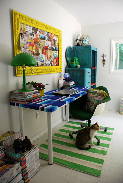 Kim Johnson- home office eclectic home office