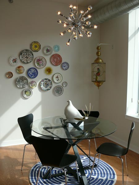 living space eclectic dining room