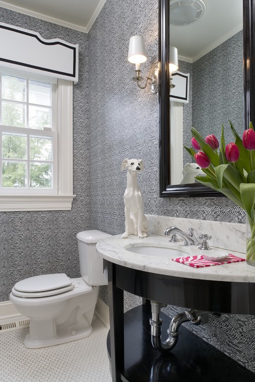 Greenwich Residence contemporary powder room