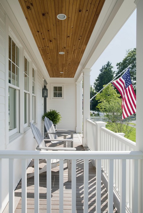 traditional porch by ZeroEnergy Design