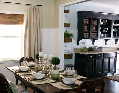 Lettered Cottage kitchen traditional dining room