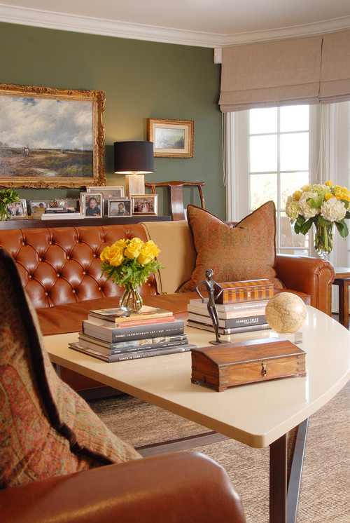 traditional family room by Annette English
