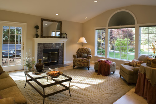 traditional living room by Harrell Remodeling