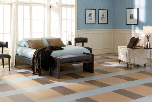 contemporary floors Marmoleum brand linoleum sheet flooring from Forbo
