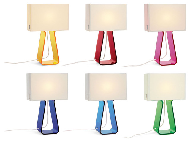  Table Lamps on Pablo Tube Top Colored Small Table Lamps   Modern   Table Lamps