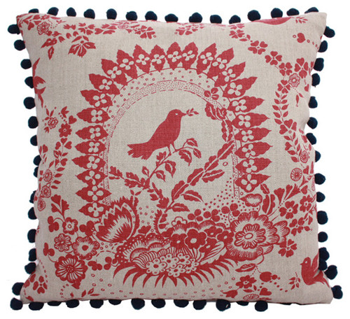 Celia Birtwell | Bird Song & Milson Ticking Cushion  pillows