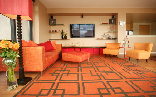contemporary living room by Susan Diana Harris Interior Design
