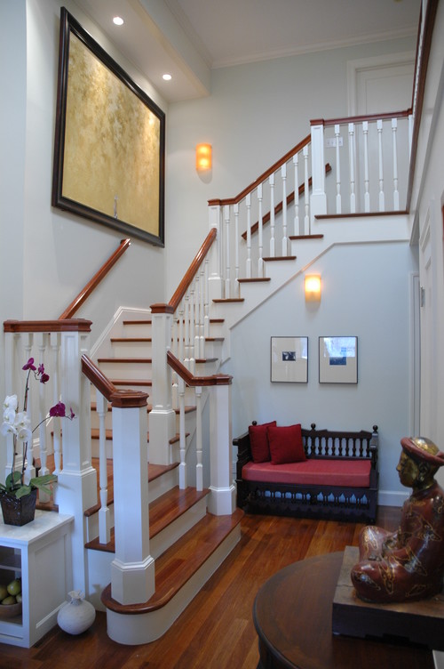 Entry Foyer traditional staircase