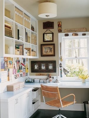 More This eclectic home office