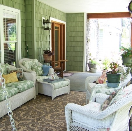 a front porch in N. Carolina traditional porch
