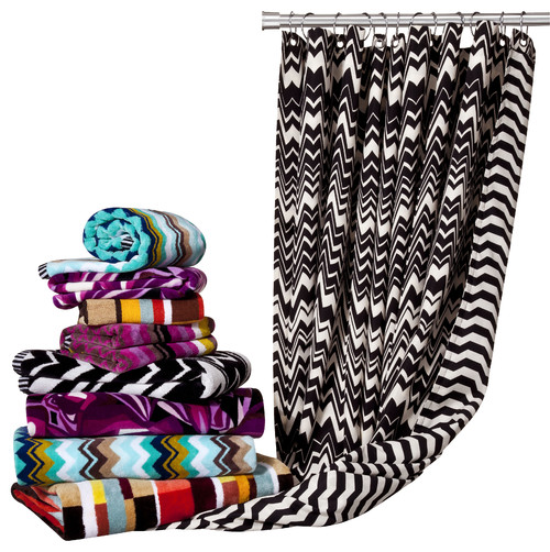 Missoni for Target®: Hand and Bath Towels, Shower Curtain  bath and spa accessories