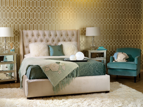 Amelia Bed - How Suite It Is eclectic bedroom