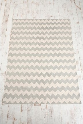 Zigzag Printed Rug contemporary rugs