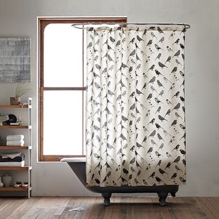 Bird Collage Shower Curtain modern shower curtains