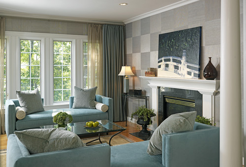 Medfield Residence eclectic living room