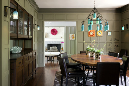 Eclectic Modern Tudor Dining Room eclectic dining room
