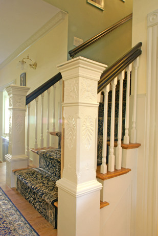 Cummings Architects LLC, Ipswich, Massachusetts 01938 :: Historic Preservations traditional staircase
