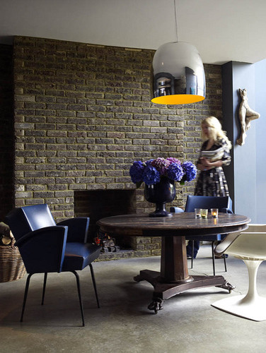 Abigail Ahern's basement dining area eclectic dining room