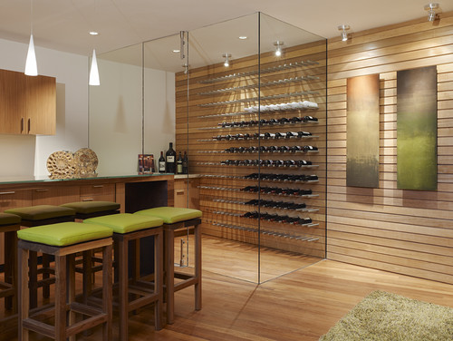 Fulcrum Structural Engineering modern wine cellar