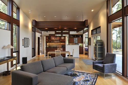 modern living room by David Vandervort Architects
