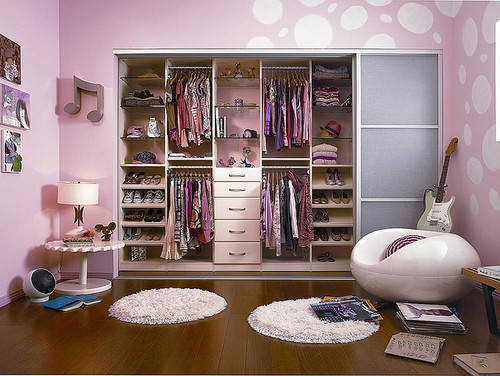 гардероб в комнате для подростка девушки фото 