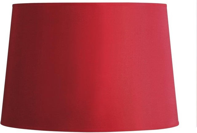 Drum Lamp Shades  Sale on Classic 14 Inch Drum Shade  Red   Modern   Lamp Shades     By Amazon