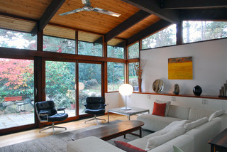Deck House Family Room modern family room
