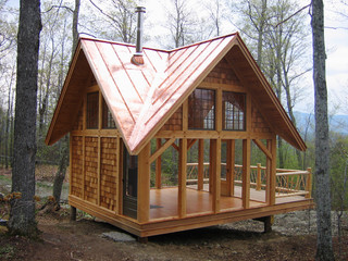 Timber Tea House traditional exterior