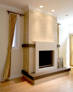 Contemporary Fireplace contemporary living room