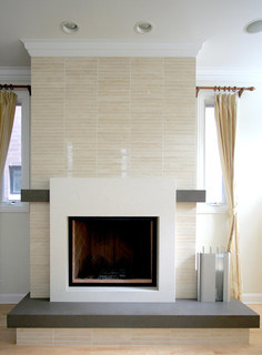 Contemporary Fireplace contemporary living room