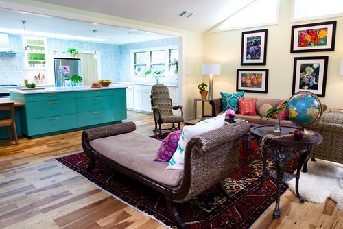 Barton Hills Home eclectic living room