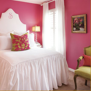Pink Designs modern bedroom