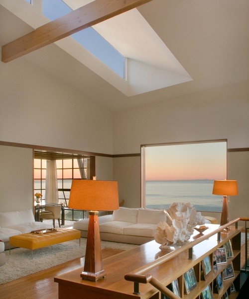Malibu Architectural contemporary living room