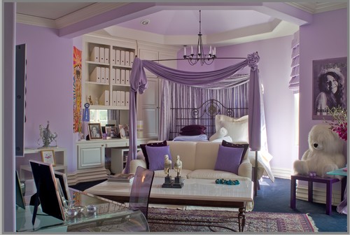 Bold dramatic statements eclectic bedroom
