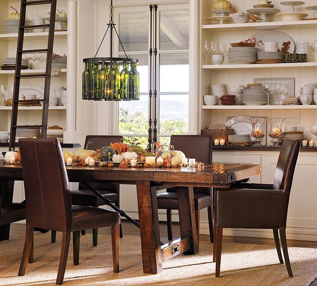 contemporary dining room by Pottery Barn