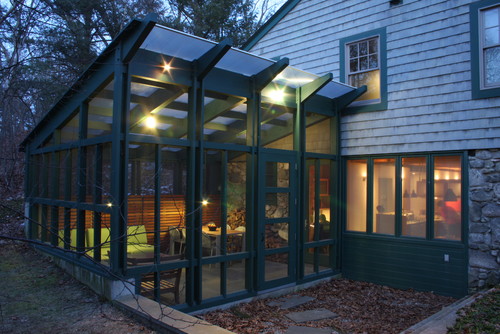 Timber Framed Screened Porch modern porch