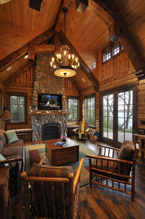 Lake Country Builders traditional living room