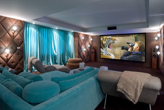 Home Theaters modern media room